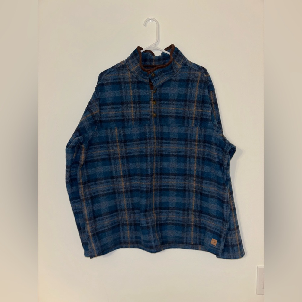 XL John Wayne Quarter Button Up Pull Over